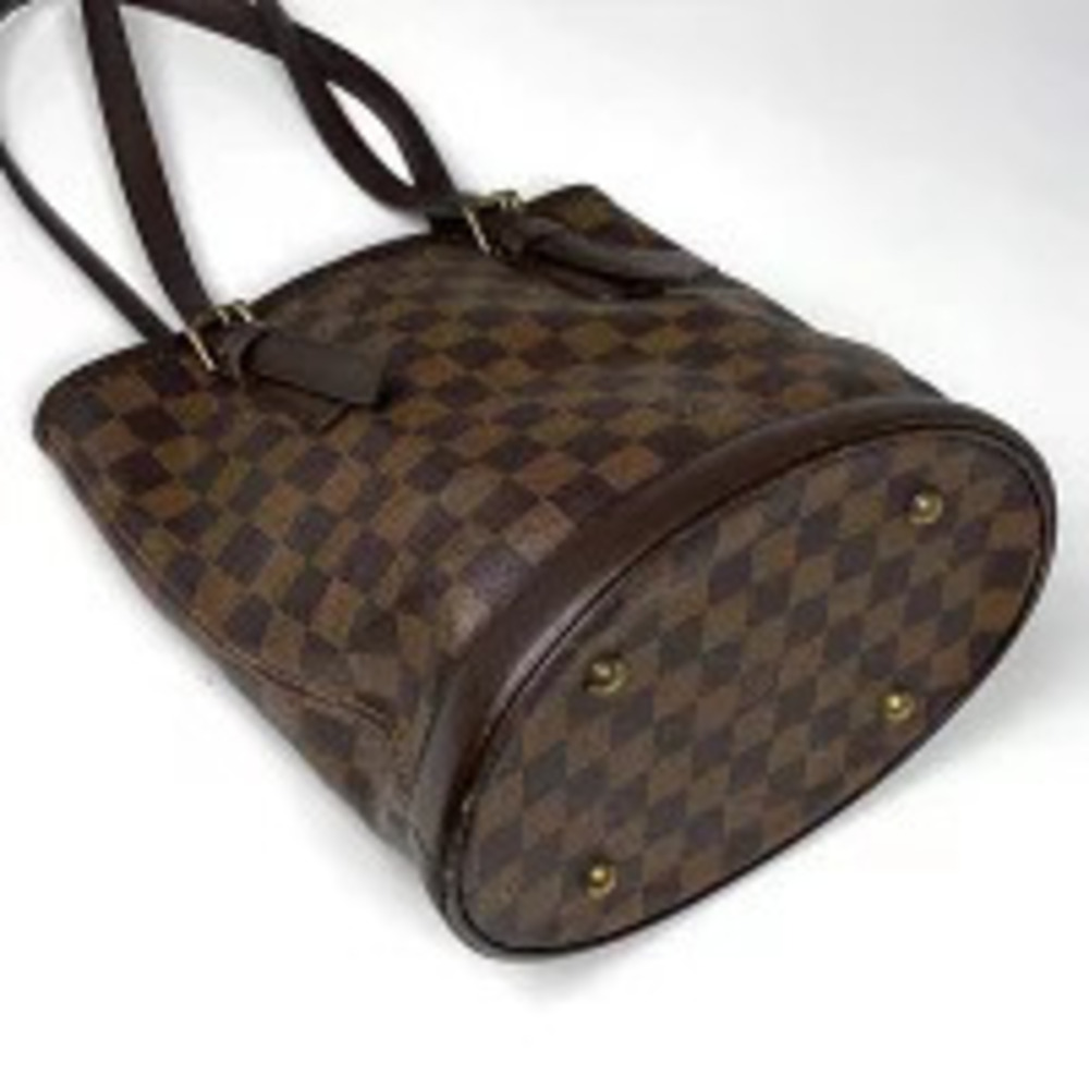 Louis Vuitton Brown Shoulder Mare Handbag Tote Bag Bucket Damier Brown